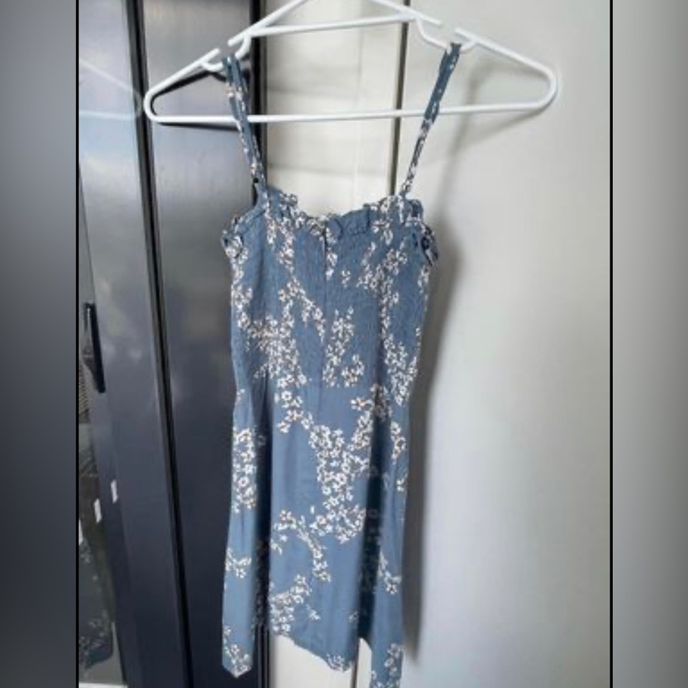 Faithfull Marni Blue Mini Dress (size 6) - Picture 2 of 3